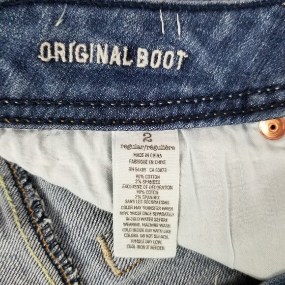 AEO - Stretch denim rolled cuff shorts - Sz 2 - Picture 6 of 7